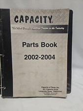Capacity parts book for sale  La Crescenta