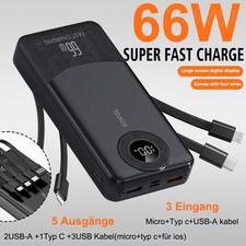 Używany, Powerbank 1000000mAh 66W USB-C Zewnętrzna bateria 4 ładowarka USB do wszystkich telefonów komórkowych na sprzedaż  Wysyłka do Poland
