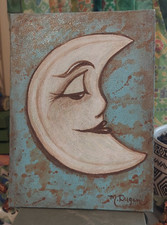Mr. moon painting for sale  Vineland
