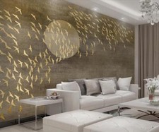 Usado, 3D Golden Vogel M8550 Tapete Wandbild Selbstklebend Abnehmbare Aufkleber Romy comprar usado  Enviando para Brazil