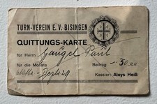 Quittungs karte turn gebraucht kaufen  Sigmaringen