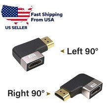 Adaptador HDMI 2.1 90° ângulo esquerdo/direito 8K@60Hz extensor macho para fêmea comprar usado  Enviando para Brazil