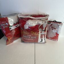 Terno de Papai Noel Adulto Extra Grande com Peruca/Barba e Veludo Bolsa de Papai Noel comprar usado  Enviando para Brazil