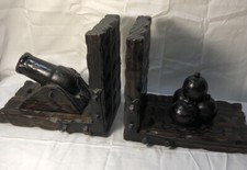 Cannon cannonball bookends for sale  Chesterfield