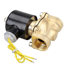 Nuovo 1/4" 1/2" 3/4" 1" Ottone Valvola 12V 24V 220V Elettrovalvola Acqua Gas NC na sprzedaż  Wysyłka do Poland
