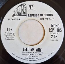 LIFE - Tell Me Why - REPRISE W/D - 70's NORTHERN SOUL 45 - Late 70's Reissue, usado comprar usado  Enviando para Brazil