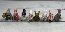 Mini conjunto de 8 peças figuras de coelho conto de fadas decoração de jardim e topo de bolo comprar usado  Enviando para Brazil