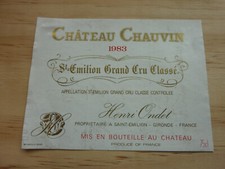 Etiquette vin chateau d'occasion  Quimperlé
