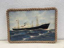 Gerahmtes ölgemälde schiff gebraucht kaufen  Königswinter