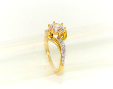 Solitärring elegant zirkon gebraucht kaufen  Heddesheim