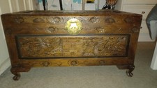 Carved oriental storage for sale  ALDERLEY EDGE
