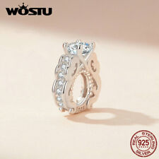 Wostu 925 Sterling Silver luxuoso Aliança Pulseira Berloque conta do septo nasal comprar usado  Enviando para Brazil