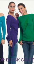 Maglia drappeggiata turchese usato  Castrovillari
