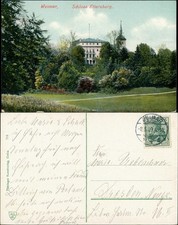 Weimar Partie am Schloss Ettersburg, Castle Postcard 1909  Stempel WEIMAR, usado comprar usado  Enviando para Brazil