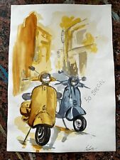 quadro dipinto vespa usato  Reggio Calabria