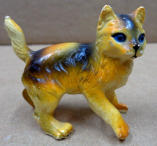Usado, Brinquedo miniatura antigo HONG KONG GATO MALHADO AMARELO ~ 2" L x 1-3/4" comprar usado  Enviando para Brazil