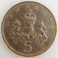 Elizabeth II  5 New Pence - Cuivre-Nickel - TTB - 1979 - Royaume-Uni - Pièc... na sprzedaż  Wysyłka do Poland