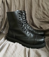 Usado, Botas masculinas de couro de combate Undercover England biqueira de aço tamanho 11 comprar usado  Enviando para Brazil
