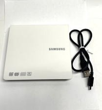 Gravador de DVD externo portátil ultra fino Samsung USB branco SE-208 com cabo comprar usado  Enviando para Brazil