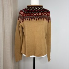Camiseta de malha marrom Witchery tamanho grande AU 12 boho mistura de lã indiana, usado comprar usado  Enviando para Brazil