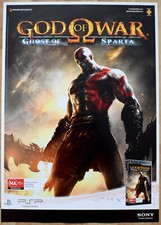 Pôster promocional God of War Ghost of Sparta RARO PSP 59cm x 84cm comprar usado  Enviando para Brazil