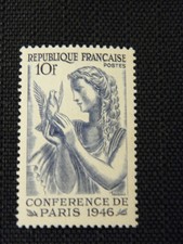 Timbre 1946 conférence d'occasion  Paris XIX