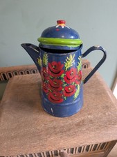 Enamelled floral barge for sale  WEDNESBURY