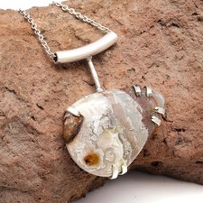 Usado, Colar de renda louco pingente de pedra preciosa ágata joias naturais comprar usado Usado, Colar de renda louco pingente de pedra preciosa ágata joias naturais comprar usado  Enviando para Brazil