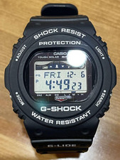 Relógio digital solar resistente CASIO G-SHOCK G-GLIDE pulseira de borracha preta para homens comprar usado  Enviando para Brazil