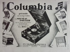 Publicite gramophone phono d'occasion  Montluçon