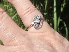 Ring weißgold gelbgold gebraucht kaufen  Grassau