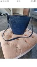 Jigsaw navy leather for sale  LONDON