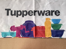 Toalha de mesa Tupperware logotipo consultor prêmio exibição festa colorida 57,5" x 56", usado comprar usado  Enviando para Brazil