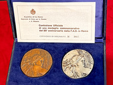 Medaglia commemorativa argento usato  Vittoria