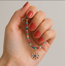 Collier perles colorées d'occasion  Chalon-sur-Saône
