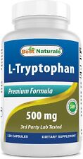 Best Naturals L-triptofano 500 mg 120 cápsulas comprar usado  Enviando para Brazil