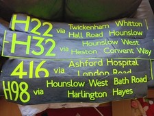 London bus blinds for sale  SOUTHEND-ON-SEA