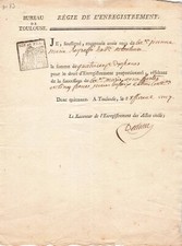Old paper 1799 d'occasion  Expédié en Belgium