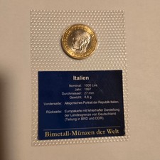 Bimetall münze 1000 gebraucht kaufen  Sonneberg
