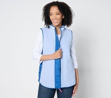 Jaqueta Sport Savvy feminina plus size 2X colete misto de lã e tecido azul A657090 comprar usado  Enviando para Brazil