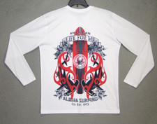 Camisa VAPOR APPAREL Adulto Grande Branca Gráfica Surf Manga Longa UPF 50 Praia Masculina comprar usado  Enviando para Brazil