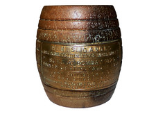 Barril de madeira vintage Vesta/suporte de fósforo madeira H.M.S GANGES árvore comprar usado  Enviando para Brazil