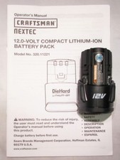 Craftsman nextec battery for sale  Palmerton