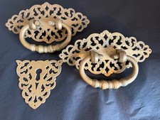 Brass trunk handles for sale  HAILSHAM