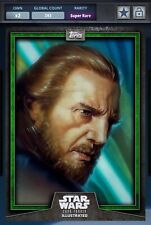 Usado, Topps Star Wars Card Trader Illustrated 2019 Green CTI Qui-Gon Jinn  comprar usado  Enviando para Brazil