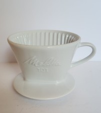 Filtro de café Melitta creme branco porcelana 101 um furo comprar usado  Enviando para Brazil