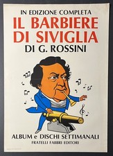 Poster barbiere siviglia usato  Verbania