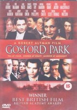 Gosford park dvd for sale  STOCKPORT