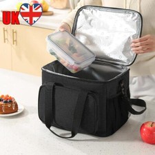 Saco térmico isolado Cool Bag saco de almoço de piquenique para alimentos e bebidas (preto 15L) comprar usado  Enviando para Brazil