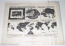 Gravure connaissances géograp d'occasion  Ham